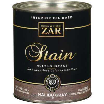 ZAR Oil-Based Wood Stain, Malibu Gray, 1 Qt.